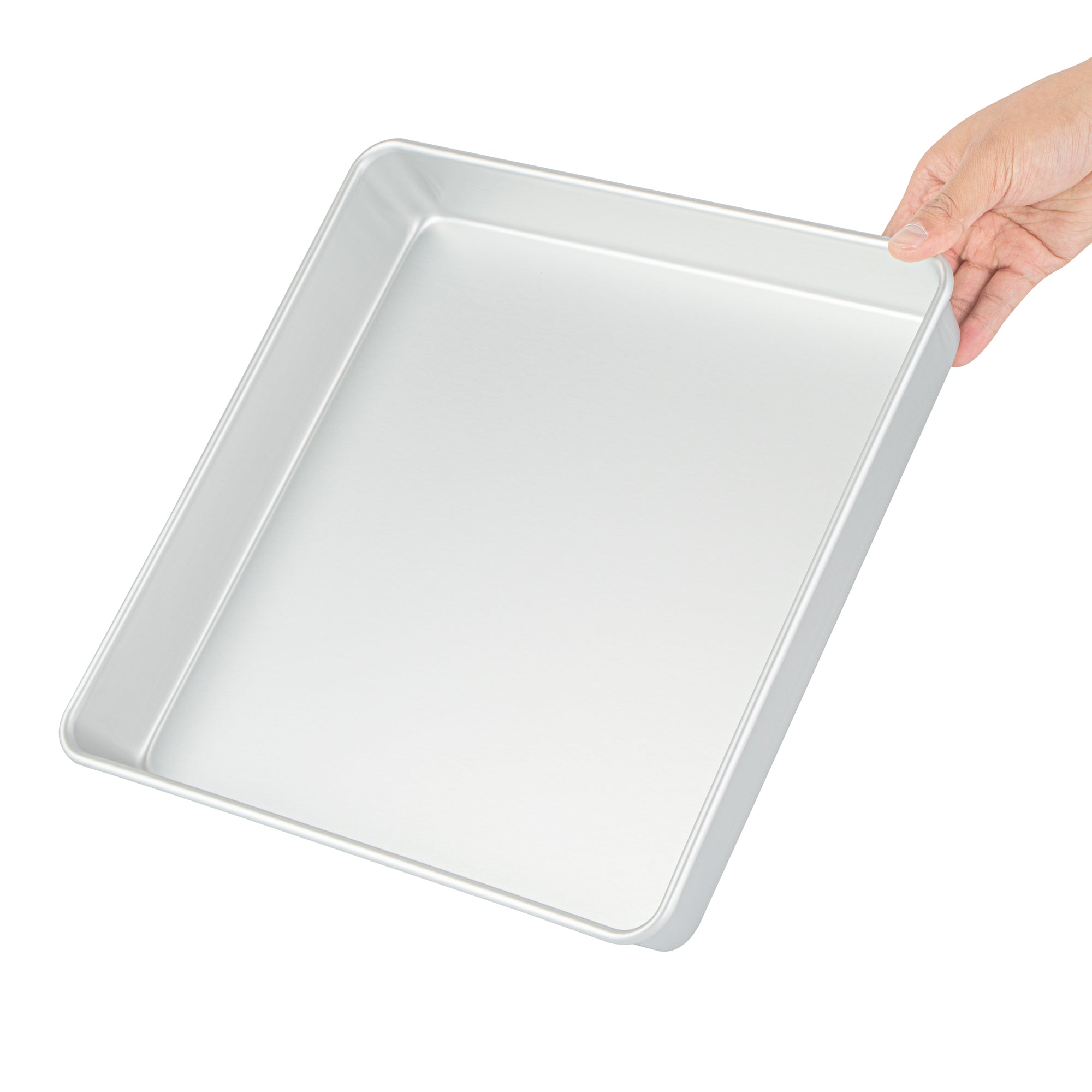 Met Lux Square Aluminum Cake Pan - 12" x 12" x 2" - 1 count box