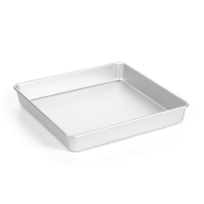 Met Lux Square Aluminum Cake Pan - 12" x 12" x 2" - 1 count box