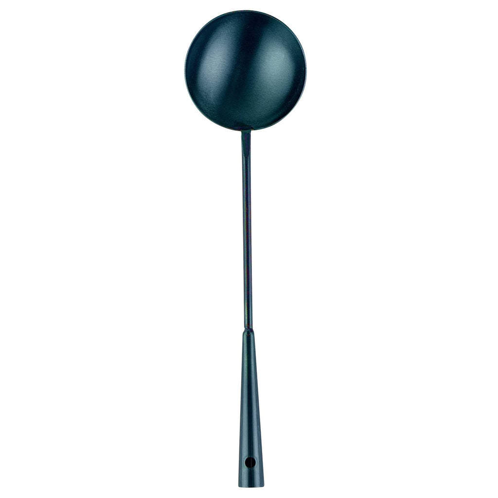 Motomori Blue Carbon Steel Wok Ladle - Pre-seasoned - 16" - 1 count box