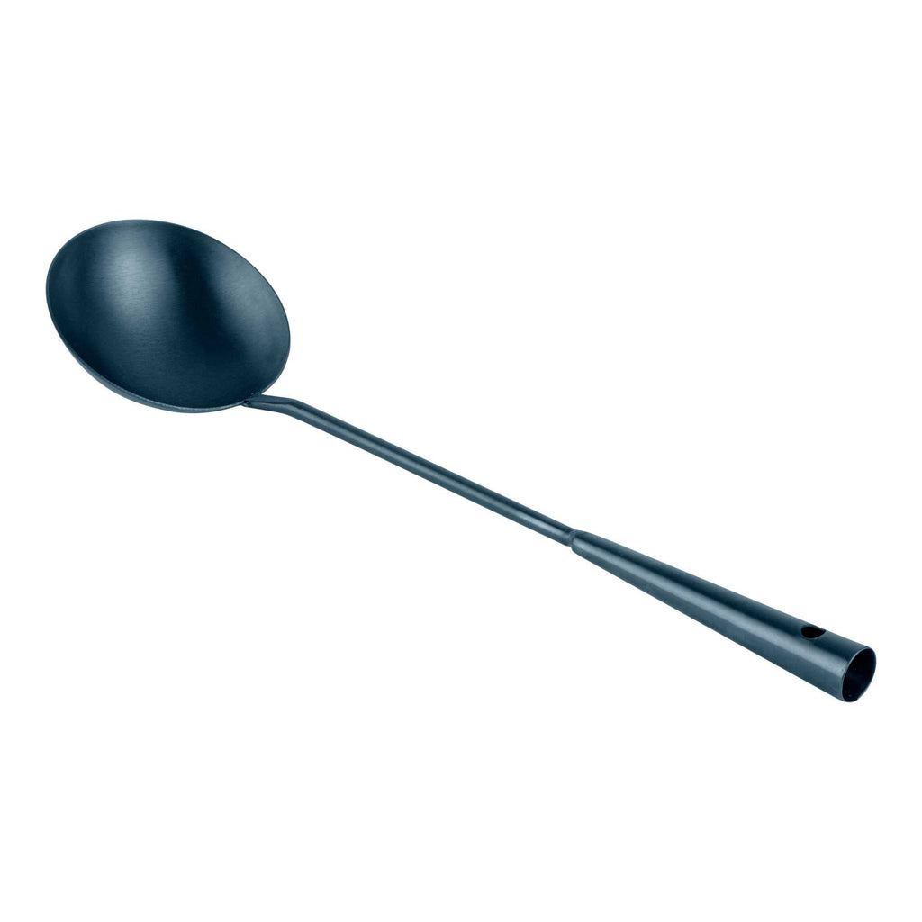 Motomori Blue Carbon Steel Wok Ladle - Pre-seasoned - 16" - 1 count box