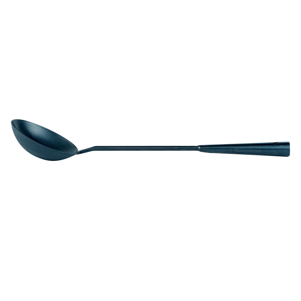 Motomori Blue Carbon Steel Wok Ladle - Pre-seasoned - 16" - 10 count box