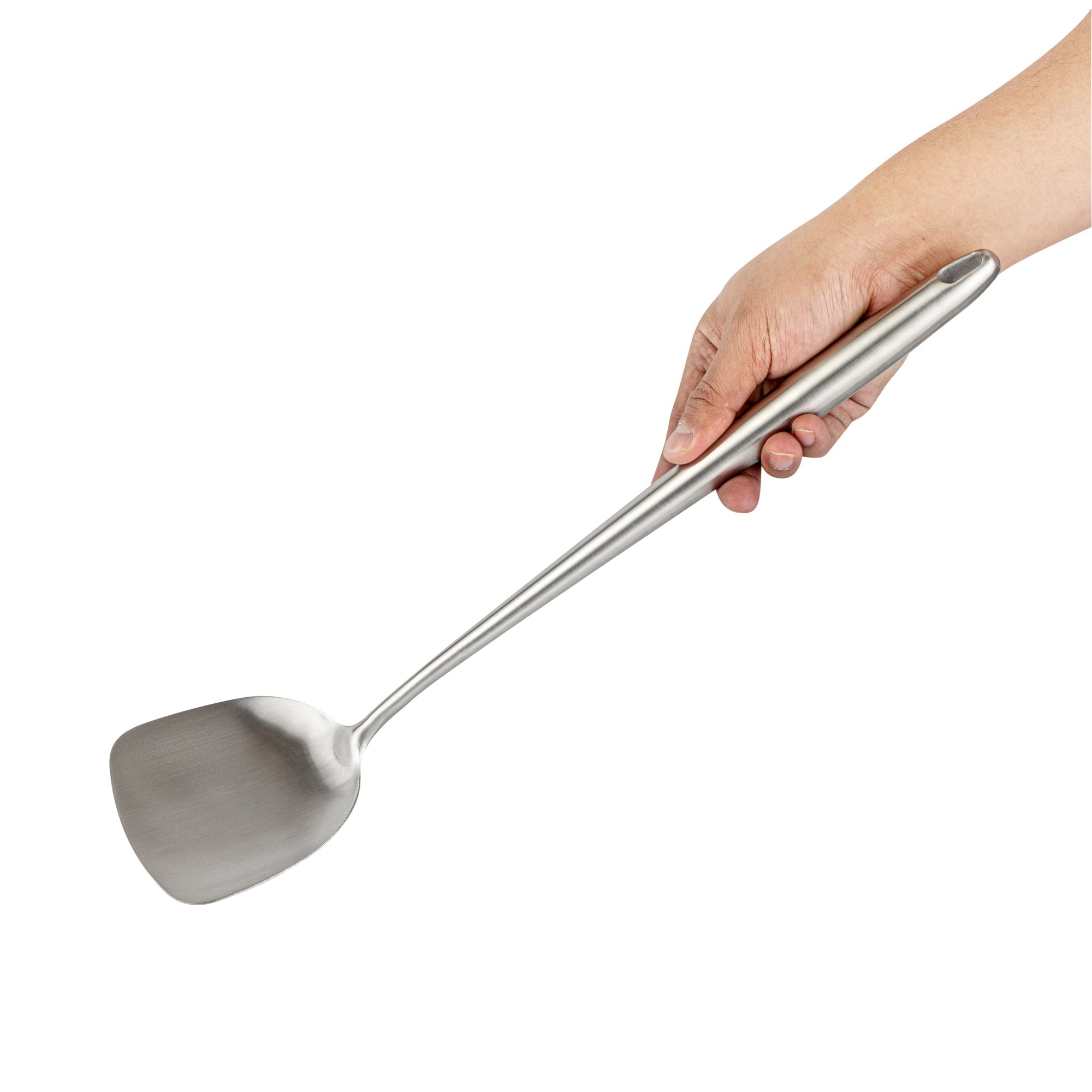 Motomori Stainless Steel Wok Spatula - 17'' - 1 count box