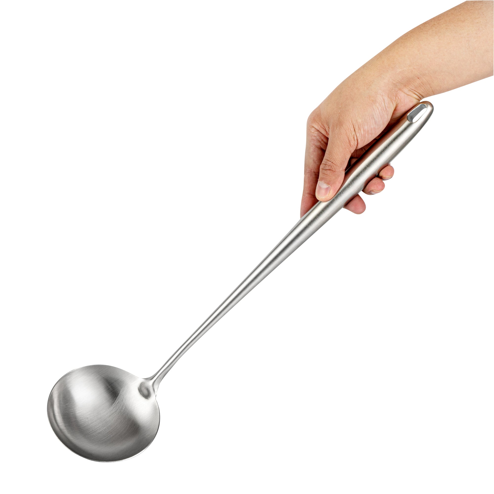 Motomori Stainless Steel Wok Ladle - 17'' - 1 count box