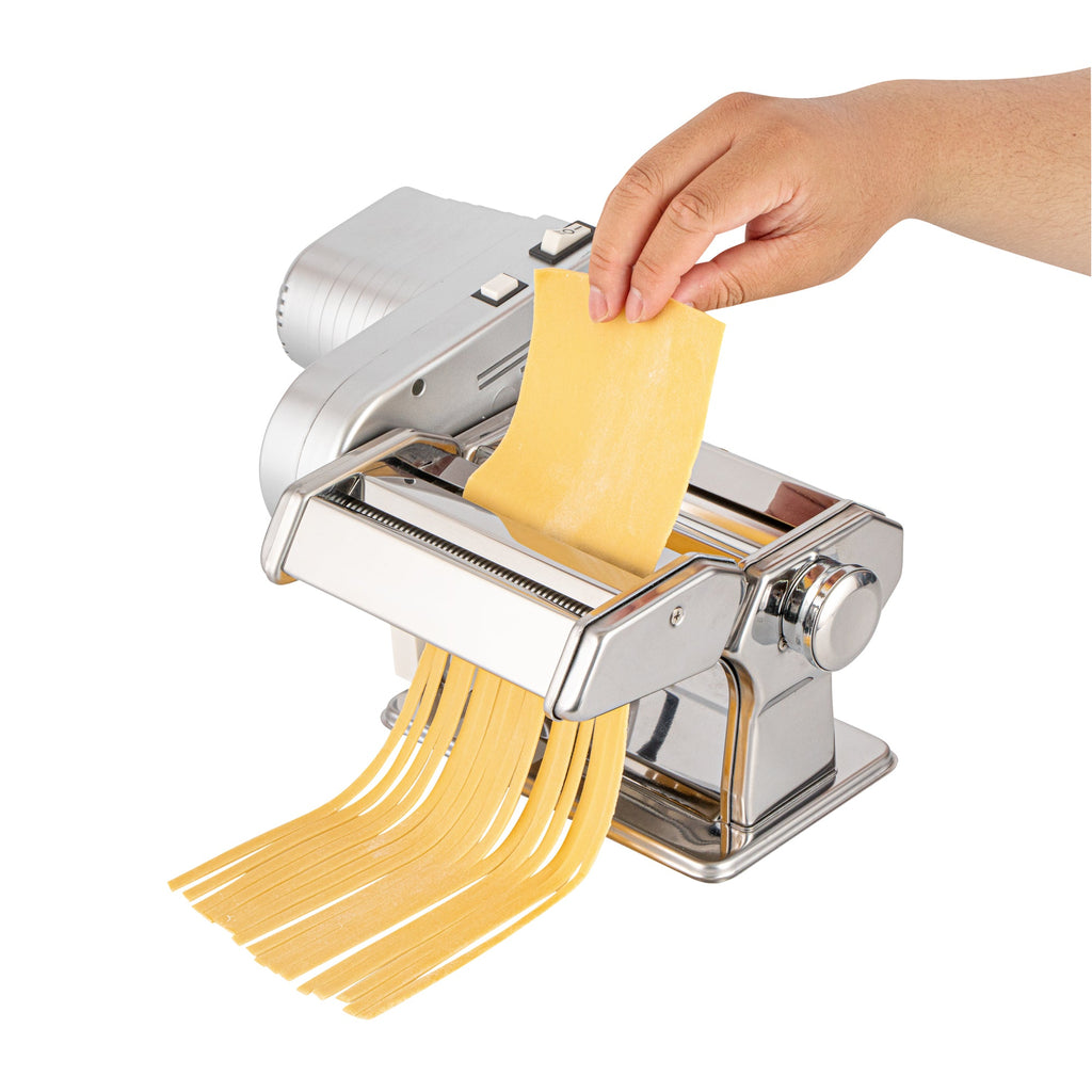 Met Lux Stainless Steel Electric Hybrid Pasta Machine - with 2-Speed Motor, 110V - 1 count box