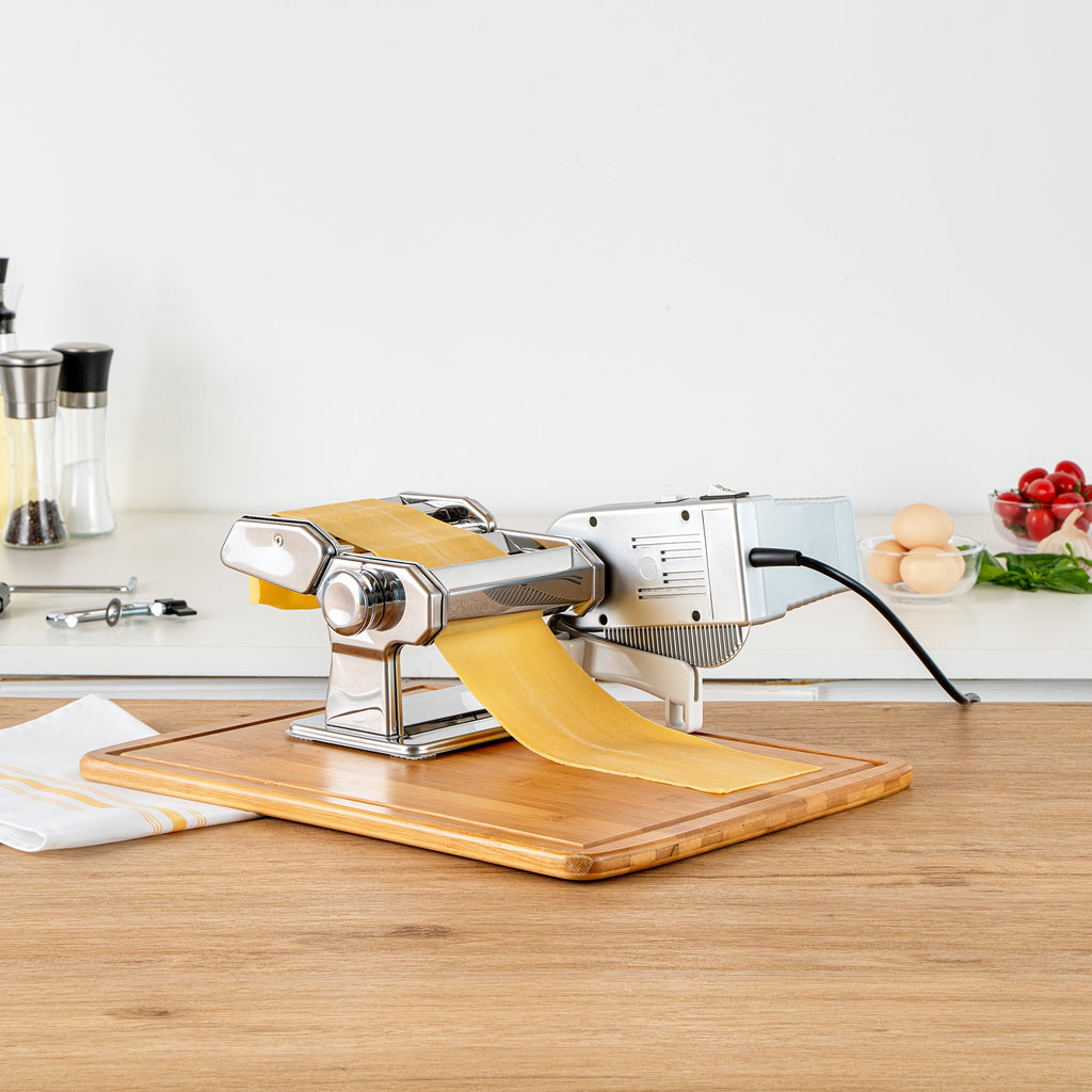 Met Lux Stainless Steel Electric Hybrid Pasta Machine - with 2-Speed Motor, 110V - 1 count box