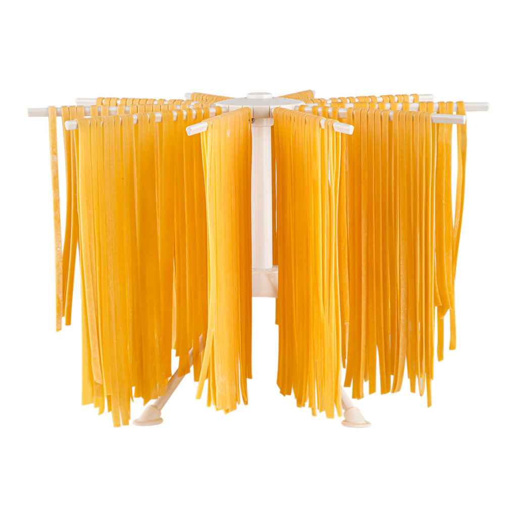 Met Lux 10 lb White Plastic Pasta Drying Rack - with 10 arms, Collapsible - 11" - 1 count box