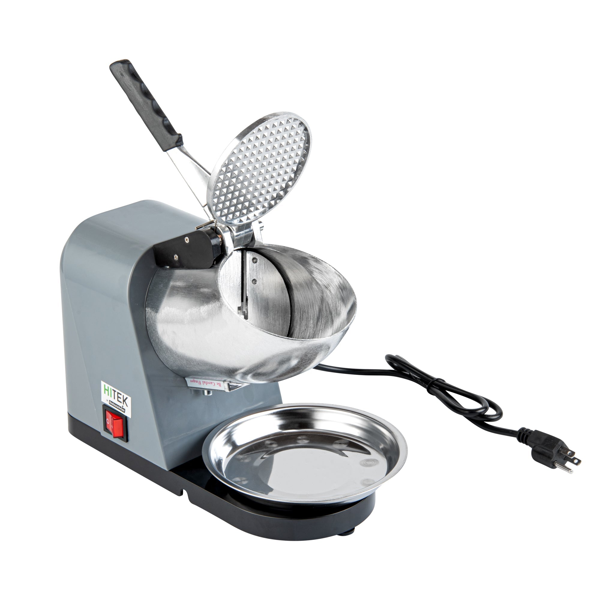 Hi Tek Gray Countertop Ice Crusher - Detachable Inlet & Bowl, 110V, 350W - 1 count box