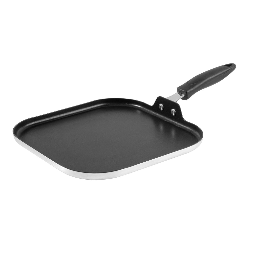 Met Lux Square Aluminum Griddle - Non-Stick, with Bakelite Handles - 11" - 1 count box