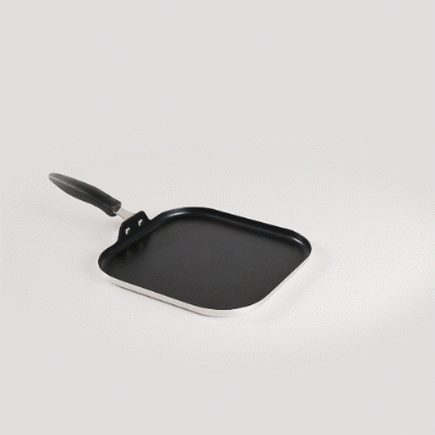 Met Lux Square Aluminum Griddle - Non-Stick, with Bakelite Handles - 11" - 1 count box