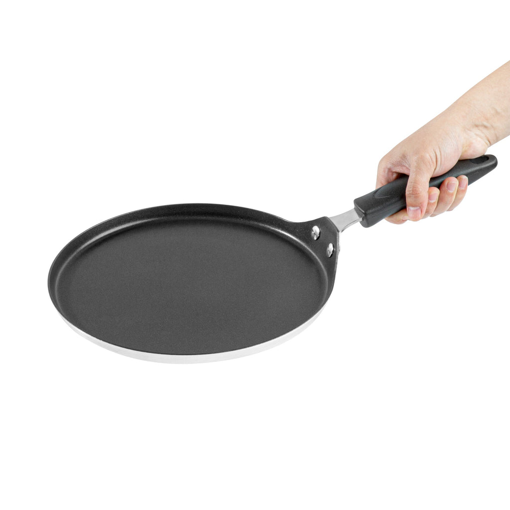 Met Lux Round Aluminum Griddle - Non-Stick, with Bakelite Handles - 10" - 1 count box