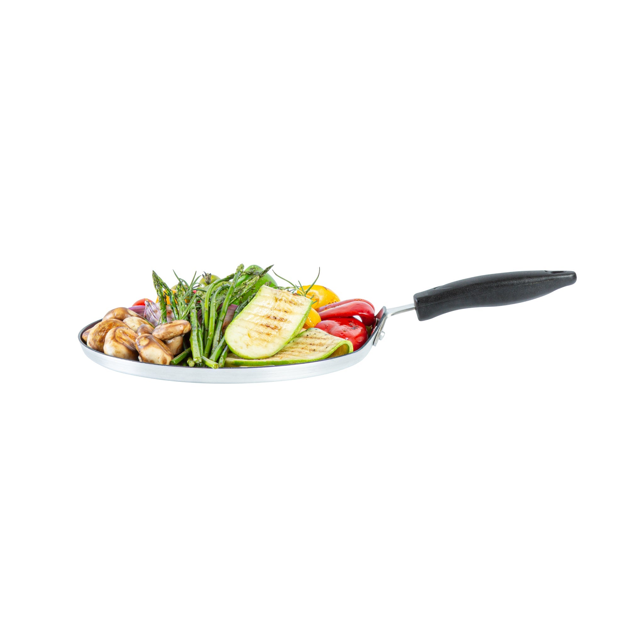 Met Lux Round Aluminum Griddle - Non-Stick, with Bakelite Handles - 10" - 1 count box