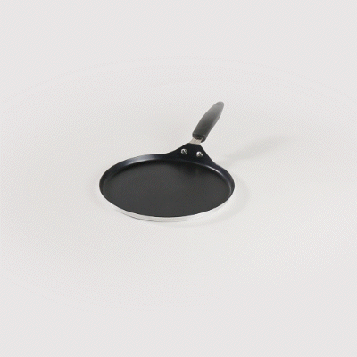Met Lux Round Aluminum Griddle - Non-Stick, with Bakelite Handles - 10" - 1 count box