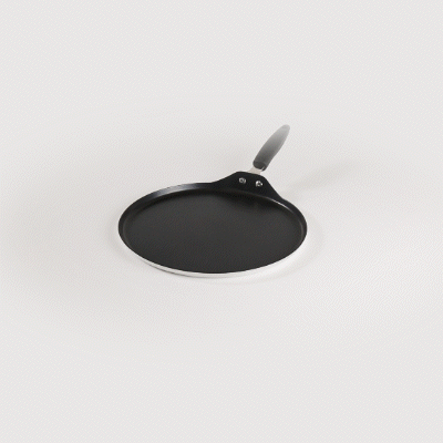 Met Lux Round Aluminum Griddle - Non-Stick, with Bakelite Handles - 12" - 10 count box