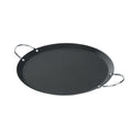 Met Lux Round Carbon Steel Griddle - Non-Stick, with Chrome Handles - 11" - 1 count box