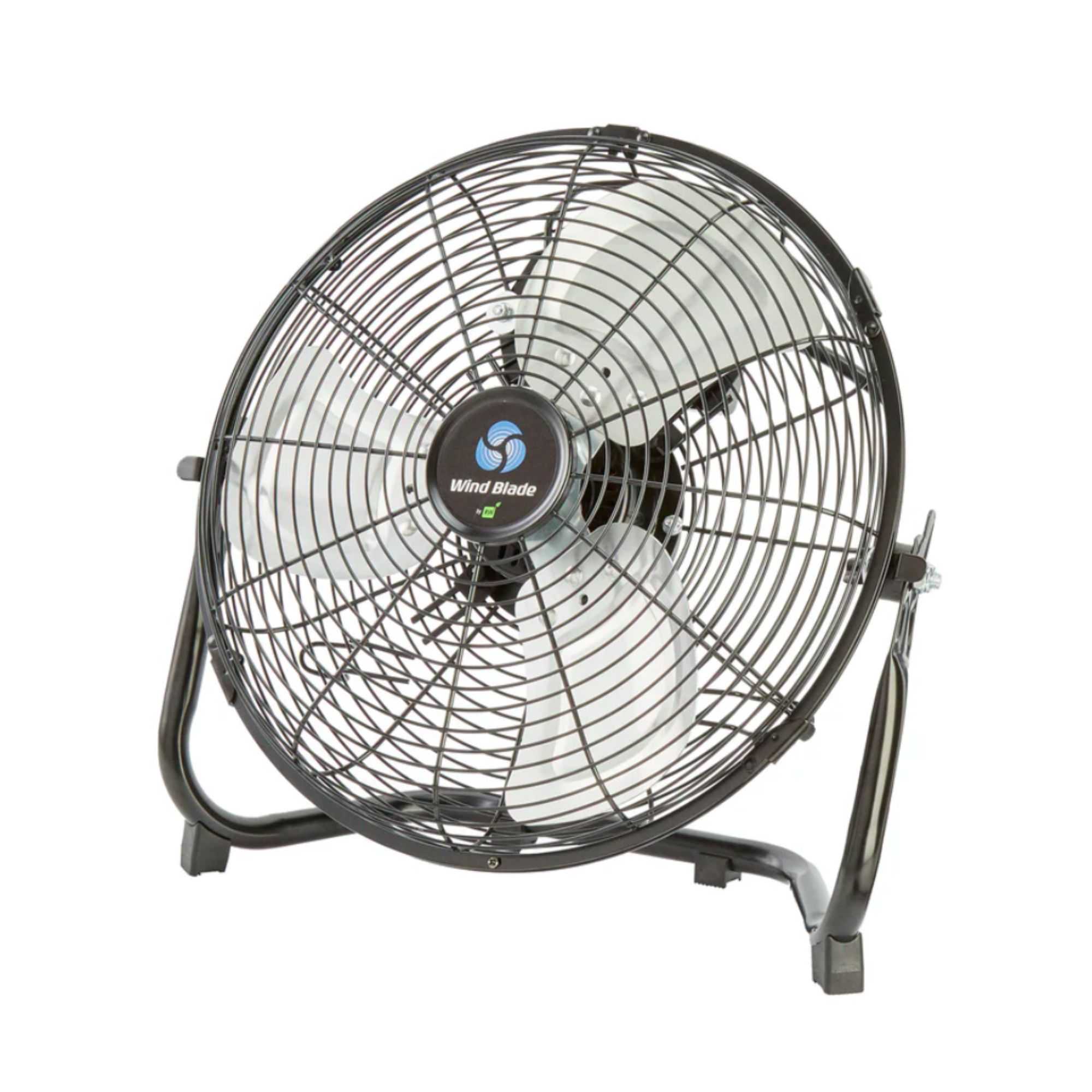Wind Blade 3-Speed Industrial Floor Fan - Tilt Head, 1/18 HP, 1,680 CFM - 12" - 1 count box