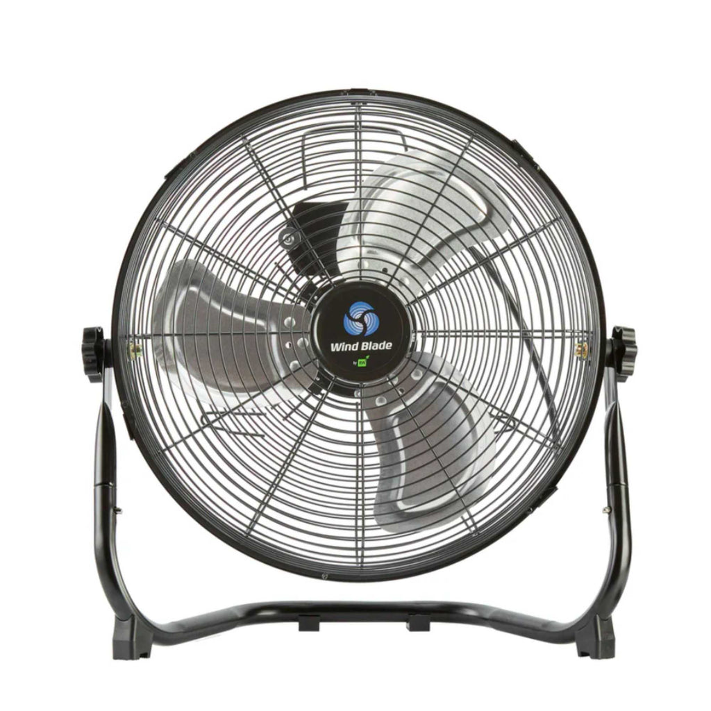 Wind Blade 3-Speed Industrial Floor Fan - Tilt Head, 1/13 HP, 2,450 CFM - 14" - 1 count box