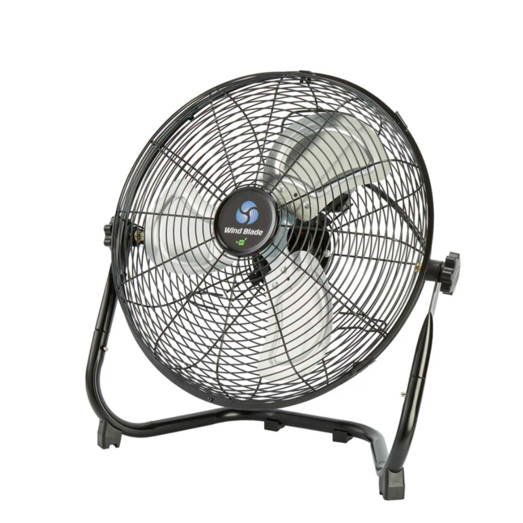 Wind Blade 3-Speed Industrial Floor Fan - Tilt Head, 1/13 HP, 2,450 CFM - 14" - 1 count box