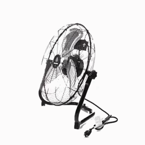 Wind Blade 3-Speed Industrial Floor Fan - Tilt Head, 1/7 HP, 4,080 CFM - 18" - 1 count box