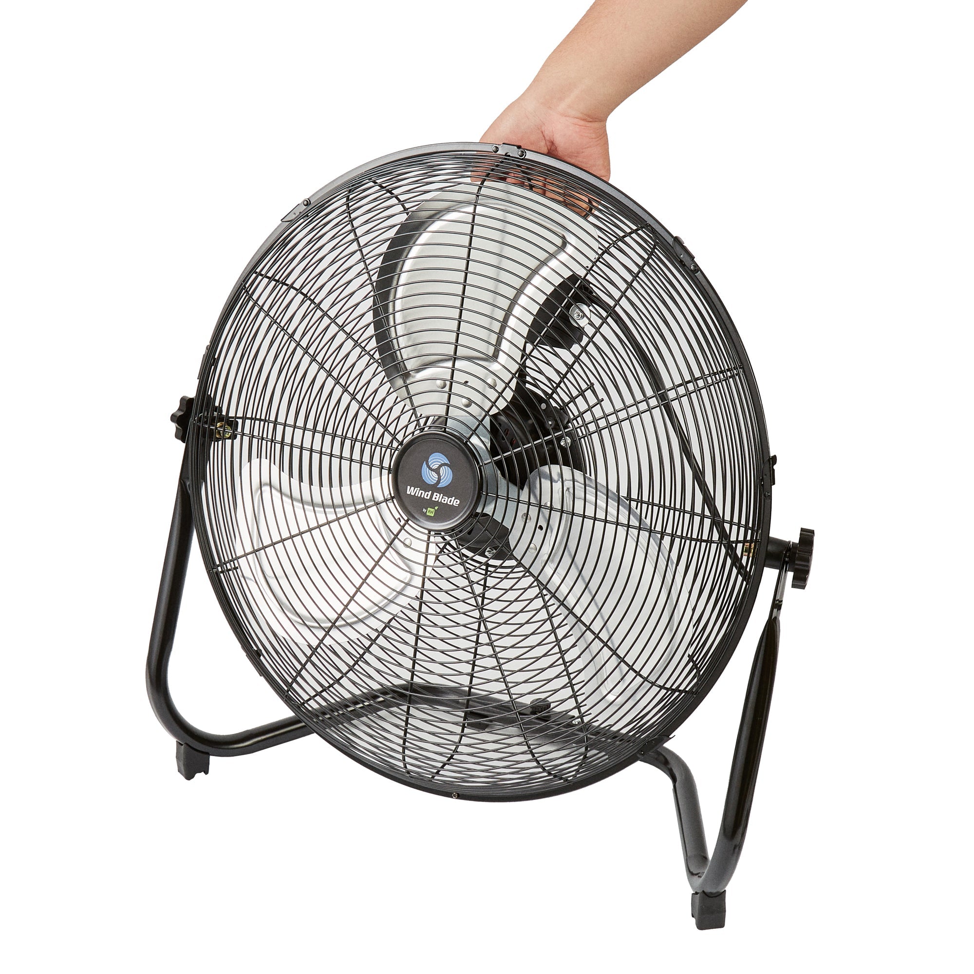 Wind Blade 3-Speed Industrial Floor Fan - Tilt Head, 1/6 HP, 4,750 CFM - 20" - 1 count box