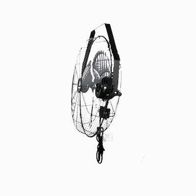 Wind Blade 3-Speed Industrial Wall-Mount Fan - Tilt Head, 1/7 HP, 4,020 CFM - 18" - 1 count box