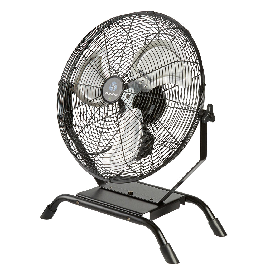 Wind Blade 3-Speed Industrial Floor / Wall-Mount Fan - Tilt Head, 1/7 HP, 4,020 CFM - 18" - 1 count box