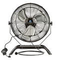 Wind Blade 3-Speed Industrial Floor / Wall-Mount Fan - with Misting Kit, 1/7 HP, 4,020 CFM - 18" - 1 count box