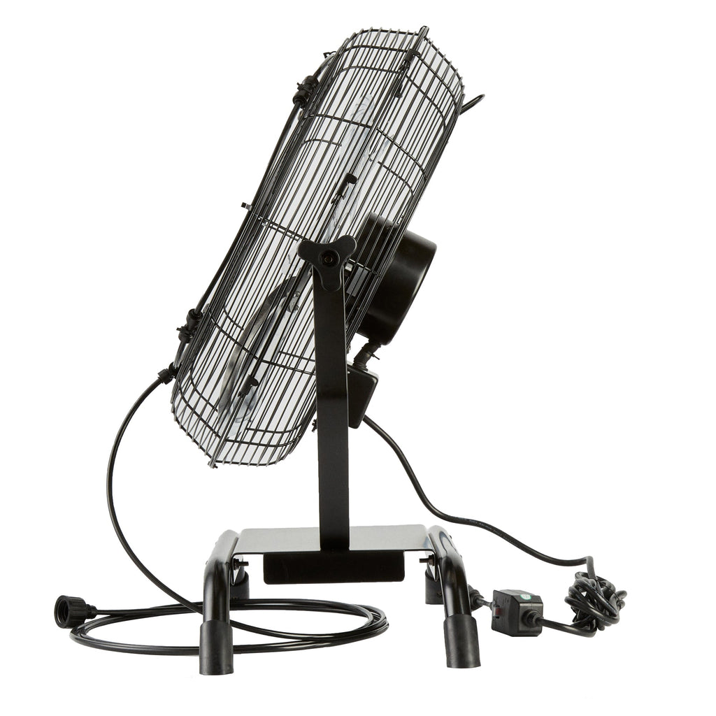 Wind Blade 3-Speed Industrial Floor / Wall-Mount Fan - with Misting Kit, 1/7 HP, 4,020 CFM - 18" - 1 count box