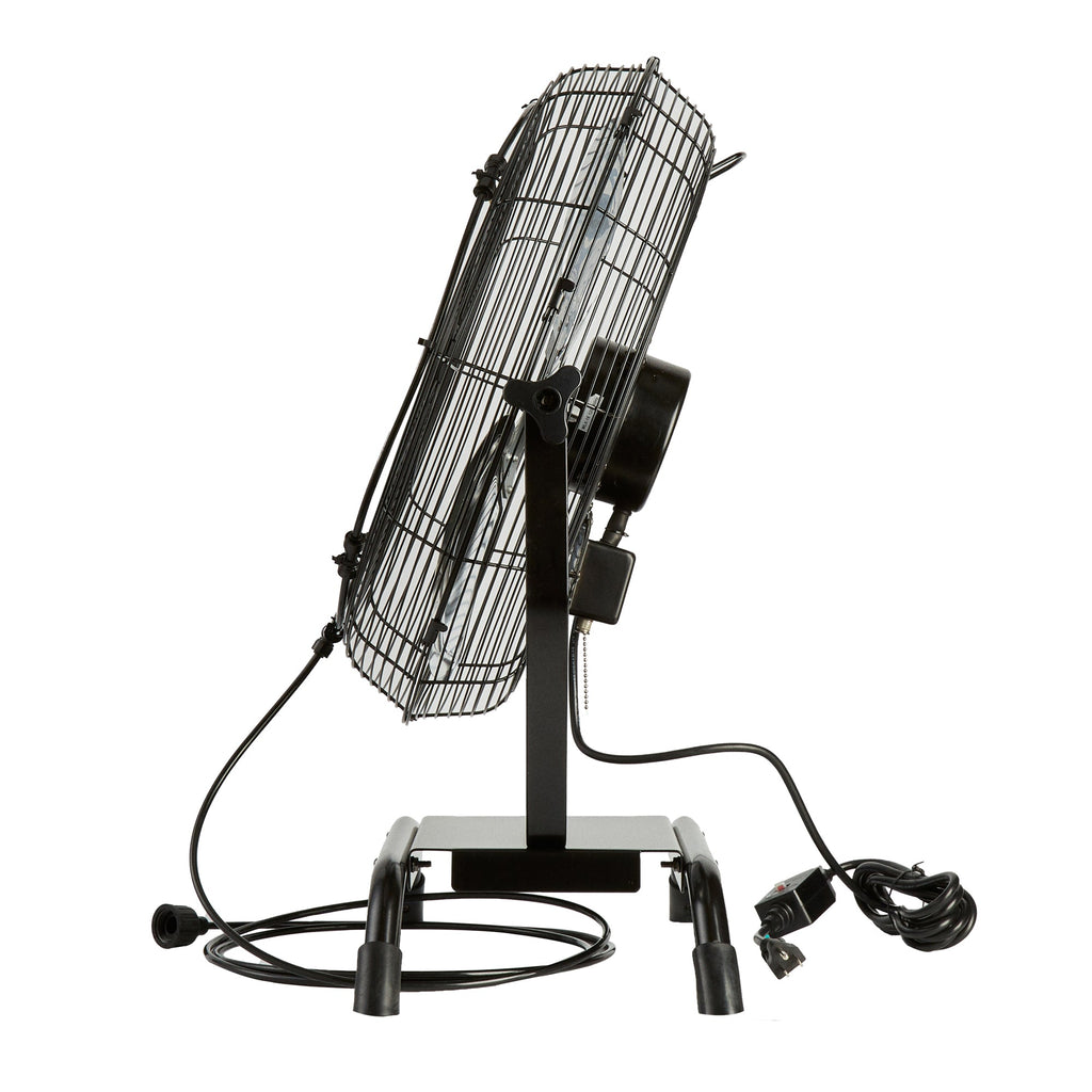 Wind Blade 3-Speed Industrial Floor / Wall-Mount Fan - with Misting Kit, 1/6 HP, 4,650 CFM - 20" - 1 count box