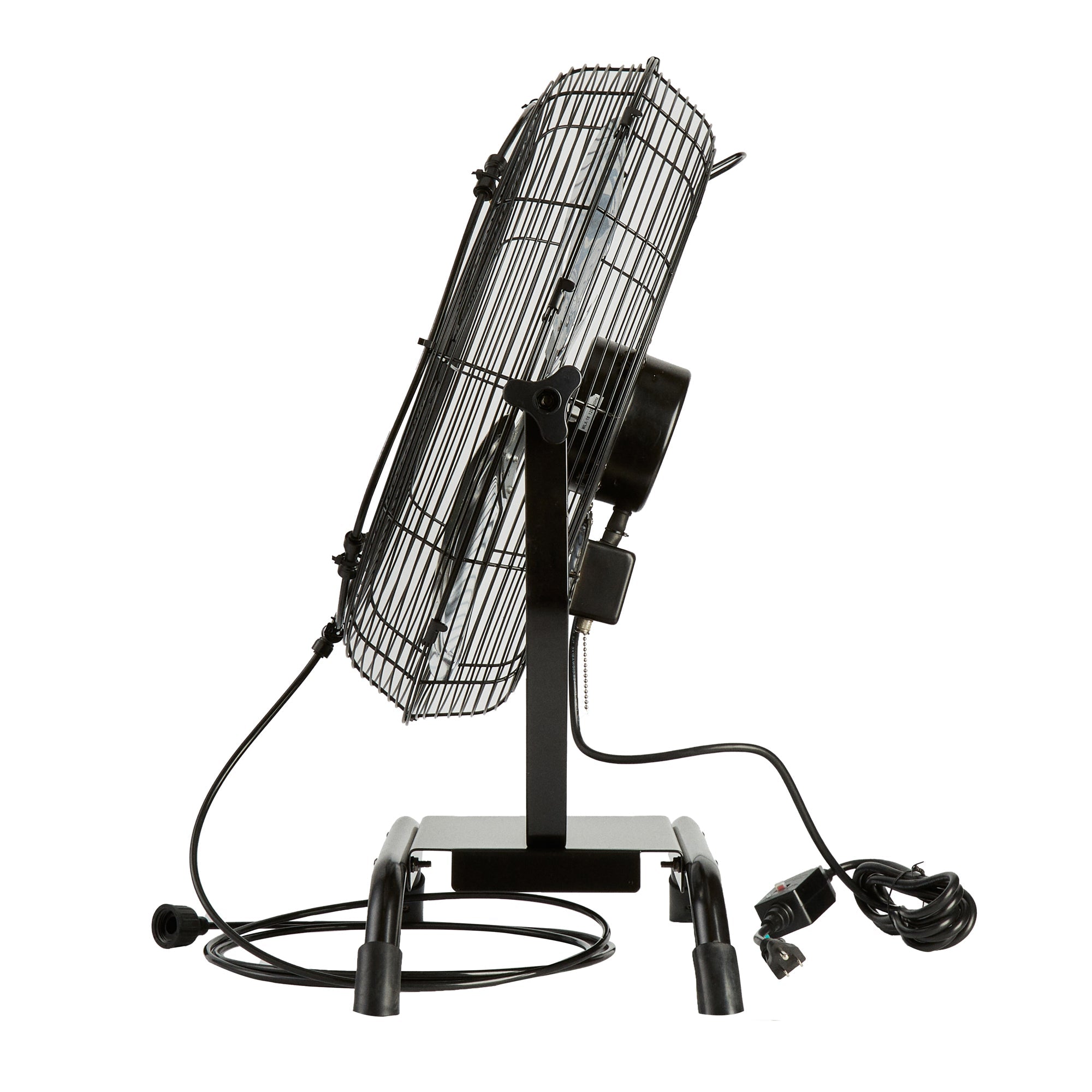 Wind Blade 3-Speed Industrial Floor / Wall-Mount Fan - with Misting Kit, 1/6 HP, 4,650 CFM - 20" - 1 count box