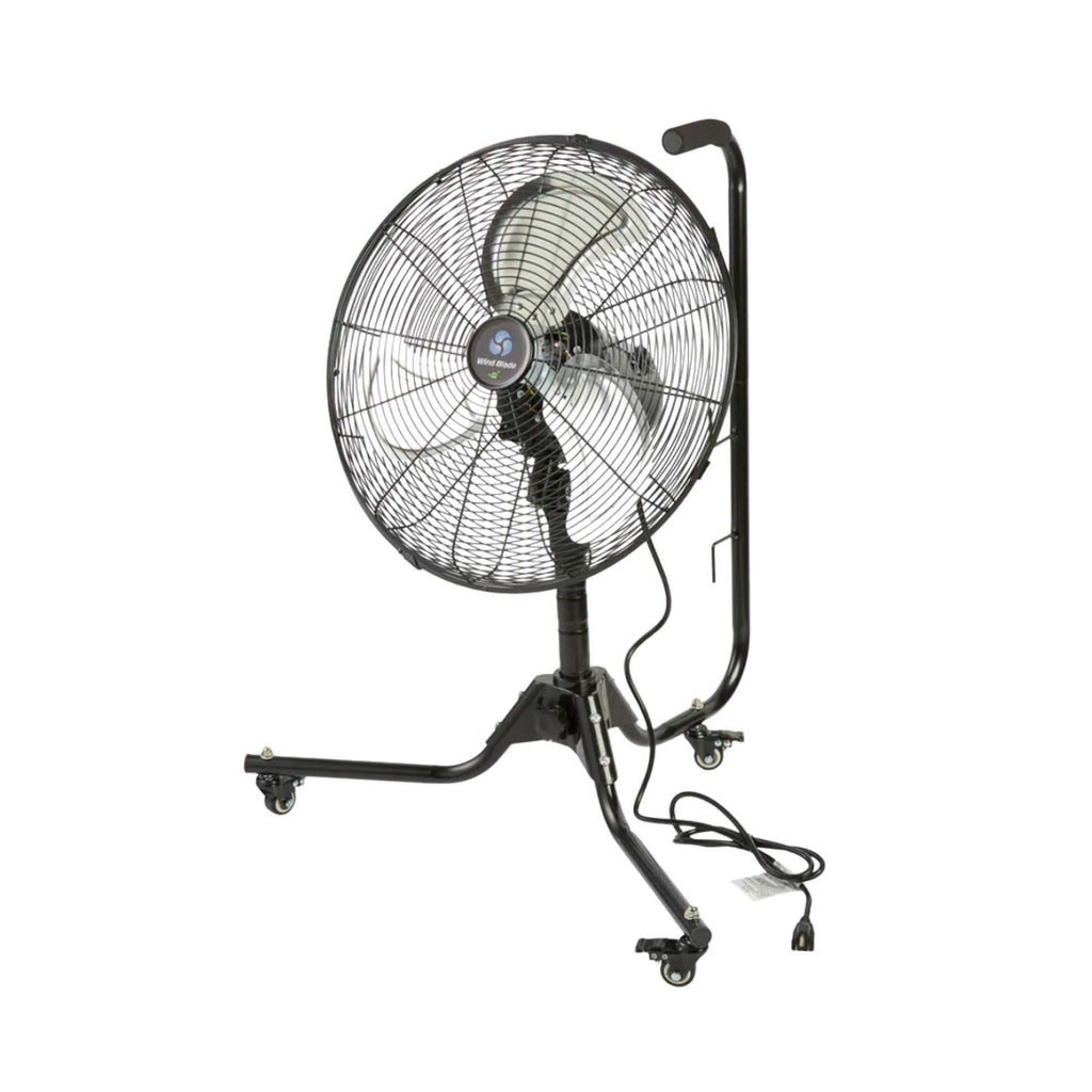Wind Blade 3-Speed Portable Industrial Floor Fan - Tilt Head, 1/7 HP, 3,900 CFM - 18" - 1 count box