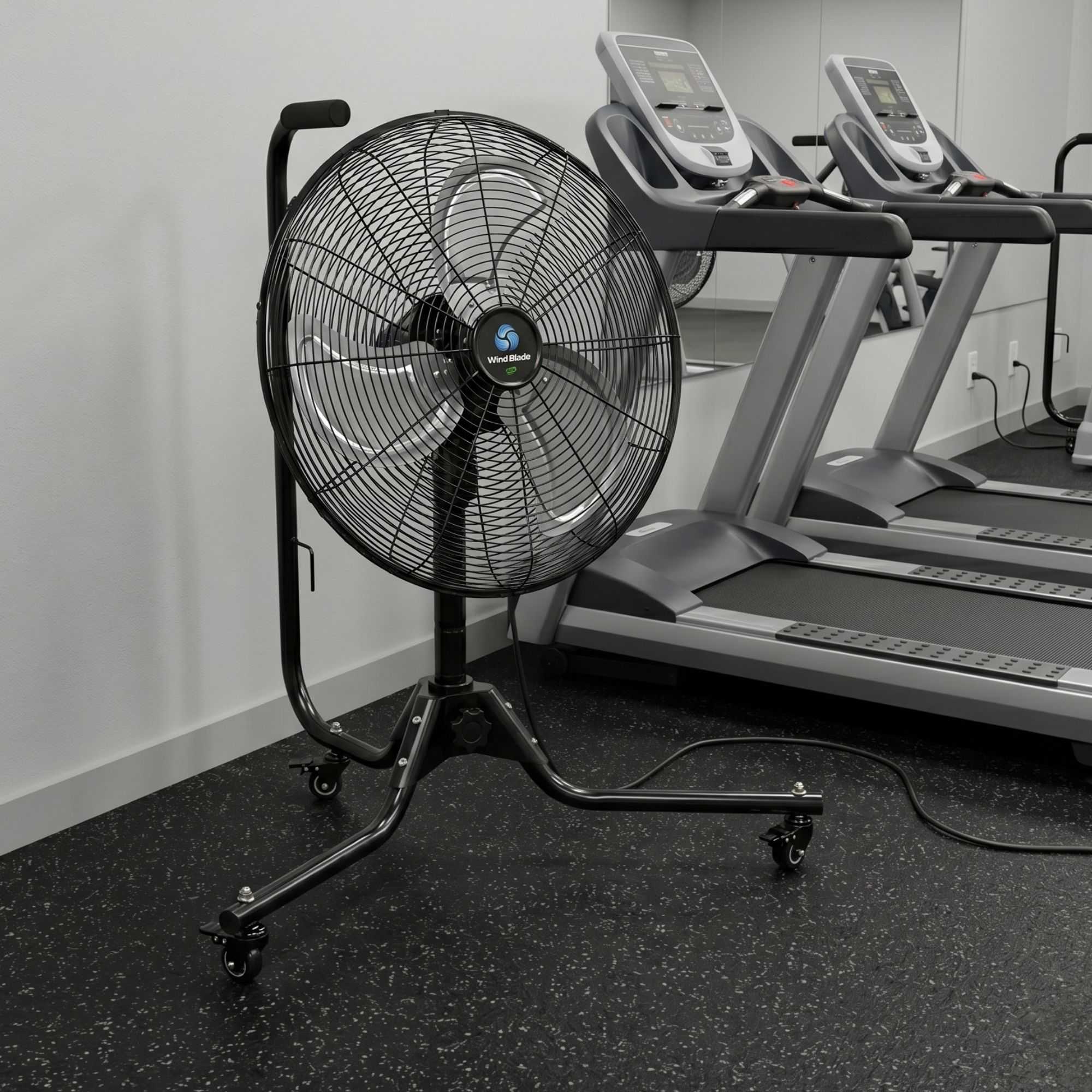 Wind Blade 3-Speed Portable Industrial Floor Fan - Tilt Head, 1/7 HP, 3,900 CFM - 18" - 1 count box