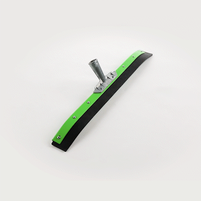 Clean Tek Professional Green Steel Heavy-Duty Floor Squeegee - Curved - 24" - 1 count box
