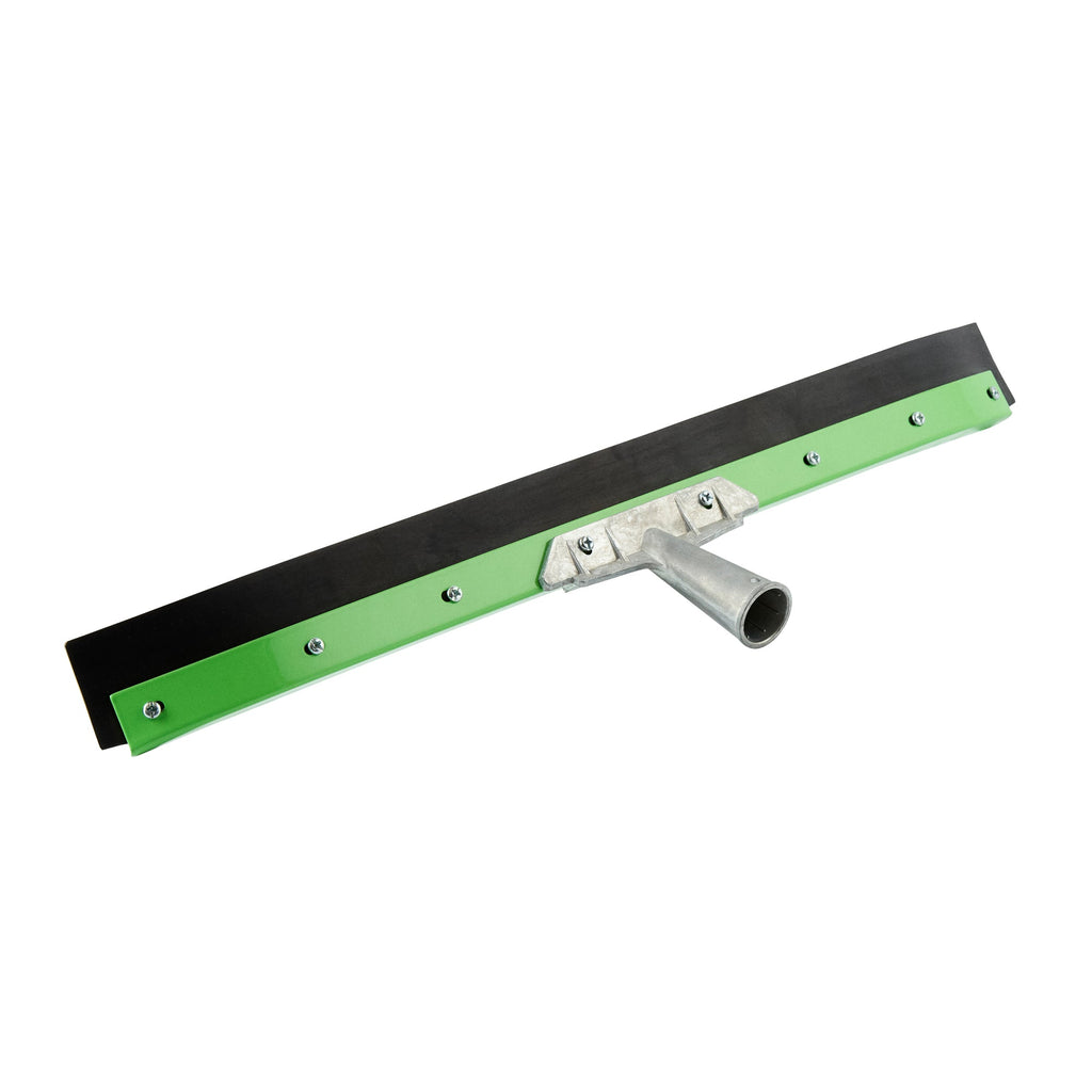 Clean Tek Professional Green Steel Heavy-Duty Floor Squeegee - Curved - 24" - 1 count box