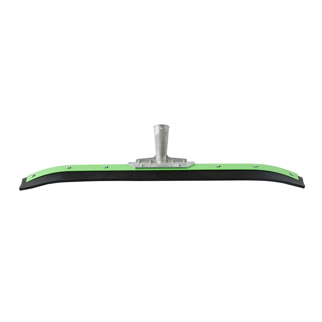 Clean Tek Professional Green Steel Heavy-Duty Floor Squeegee - Curved - 24" - 1 count box