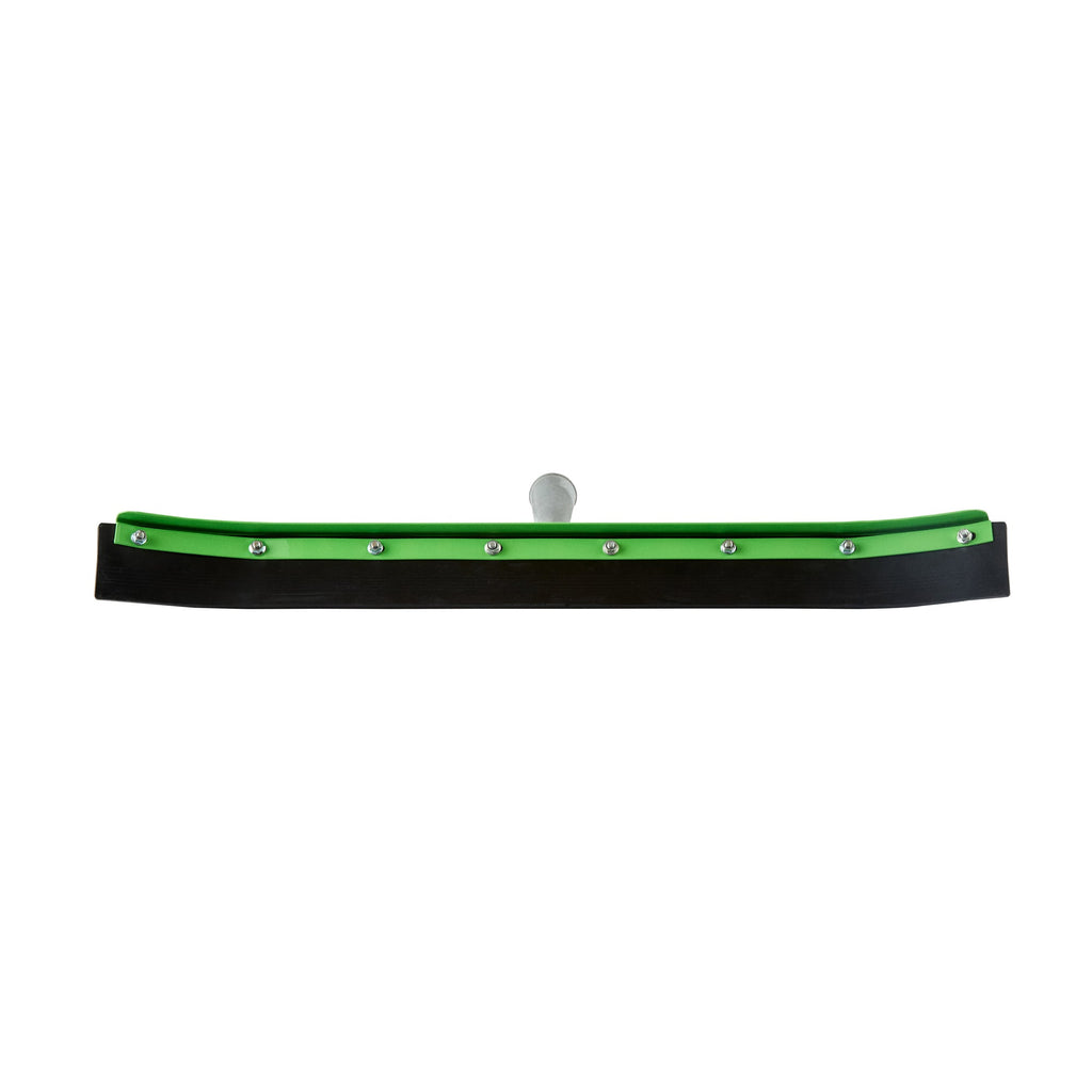 Clean Tek Professional Green Steel Heavy-Duty Floor Squeegee - Curved - 24" - 1 count box