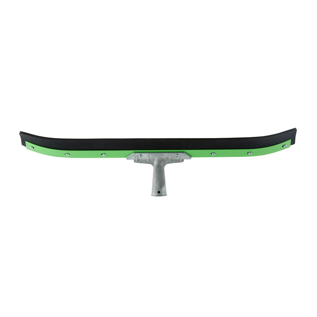 Clean Tek Professional Green Steel Heavy-Duty Floor Squeegee - Curved - 24" - 1 count box