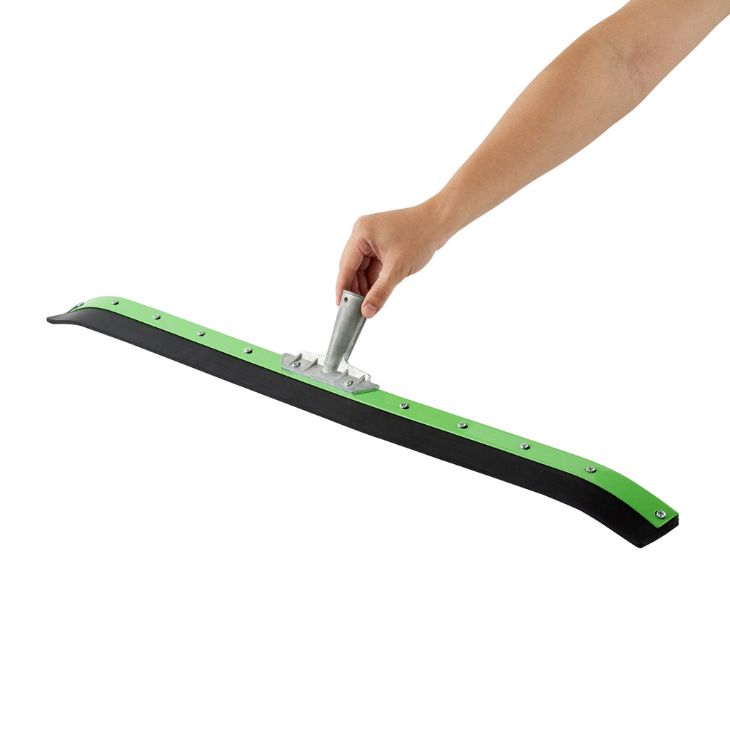 Clean Tek Professional Green Steel Heavy-Duty Floor Squeegee - Curved - 35 3/4" - 1 count box