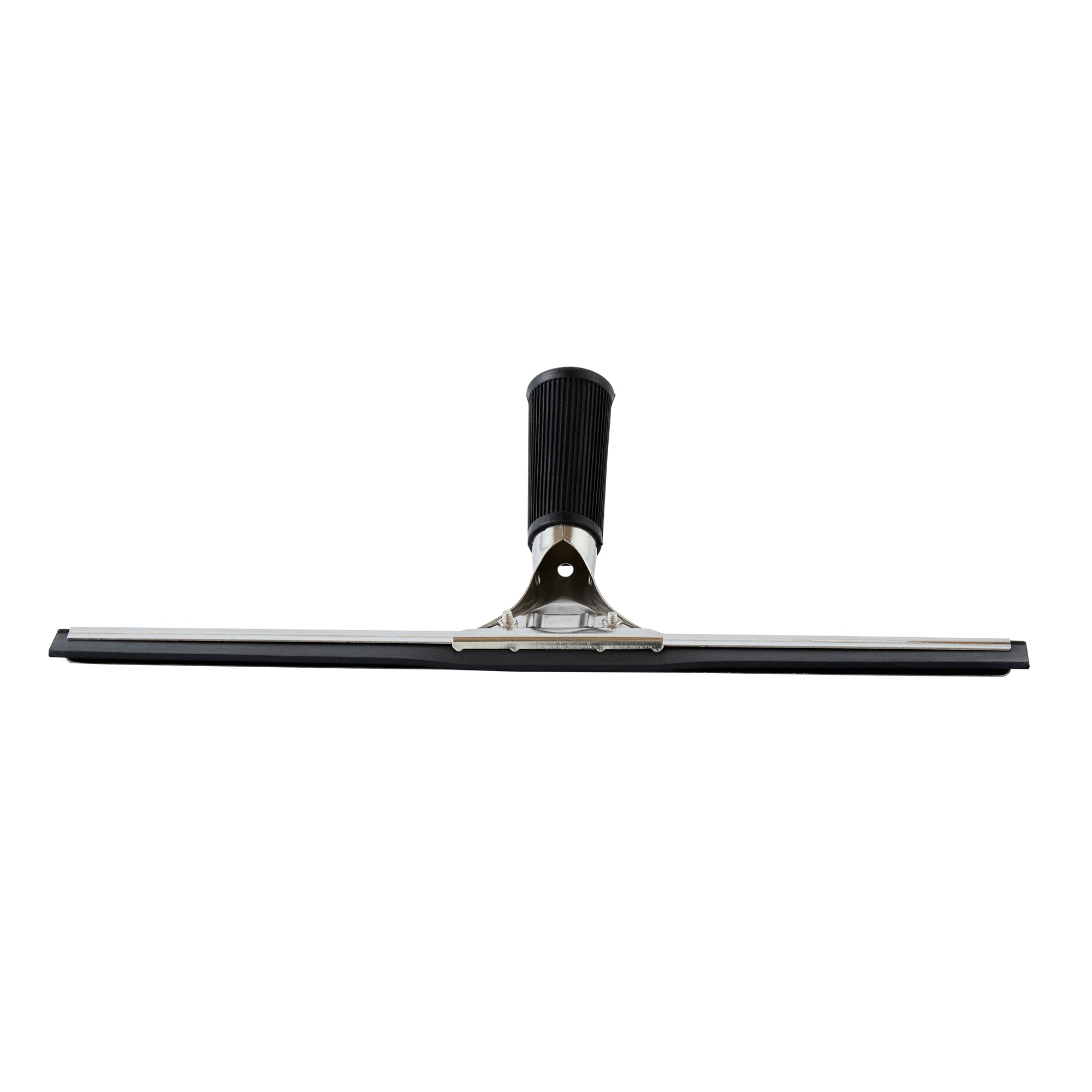 Clean Tek Professional Stainless Steel Window Squeegee - with Black Rubber Grip - 13 3/4" - 1 count box