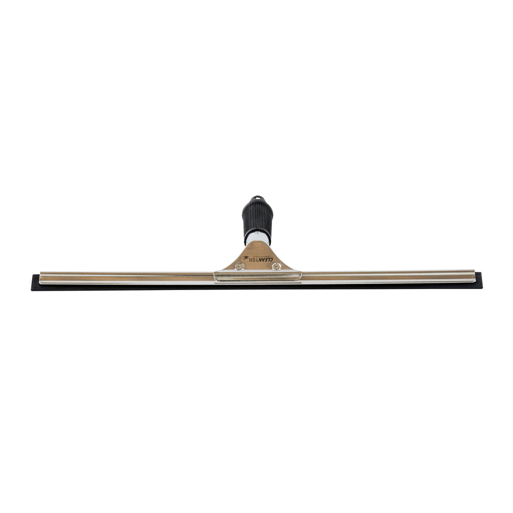Clean Tek Professional Stainless Steel Window Squeegee - with Black Rubber Grip - 17 3/4" - 1 count box