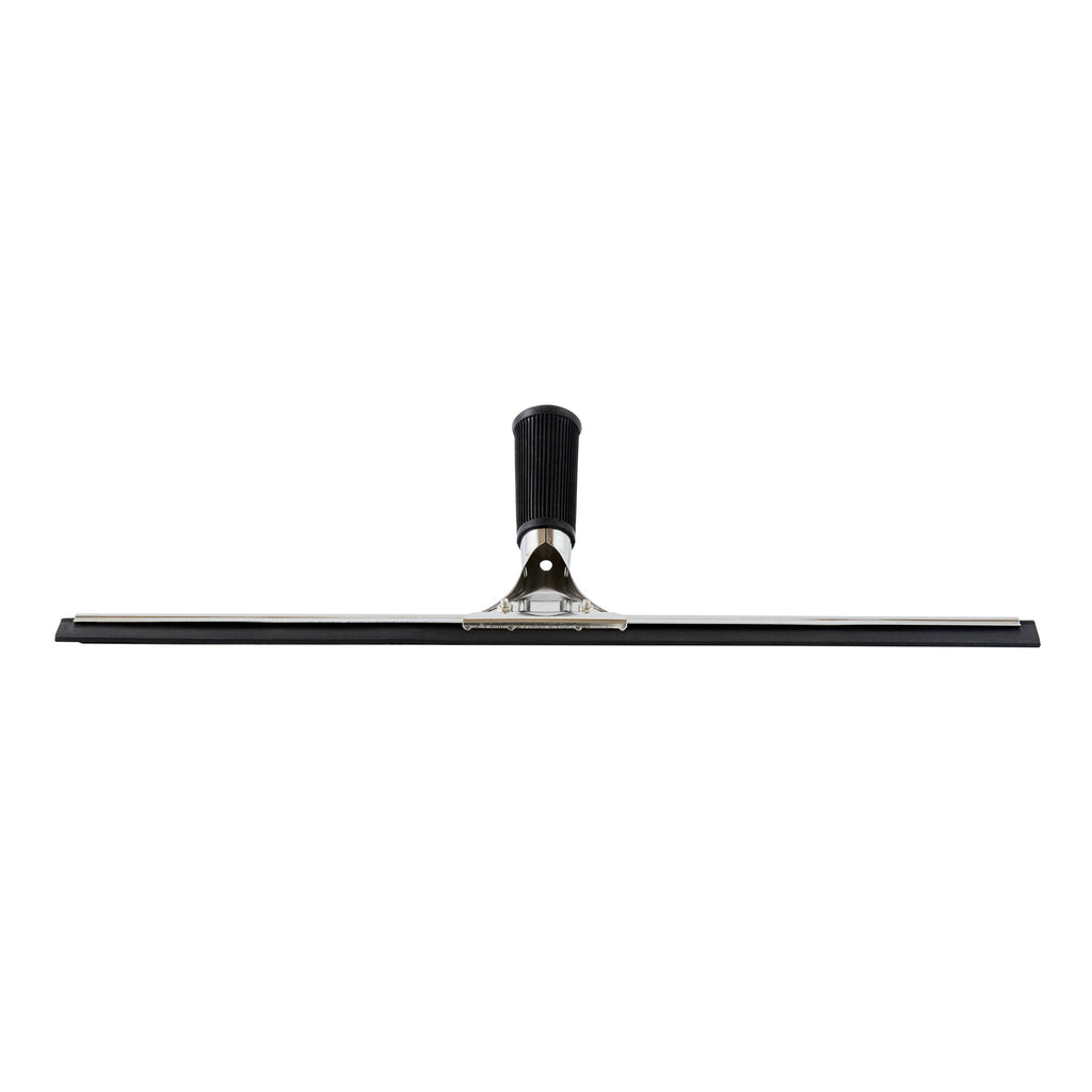 Clean Tek Professional Stainless Steel Window Squeegee - with Black Rubber Grip - 17 3/4" - 1 count box