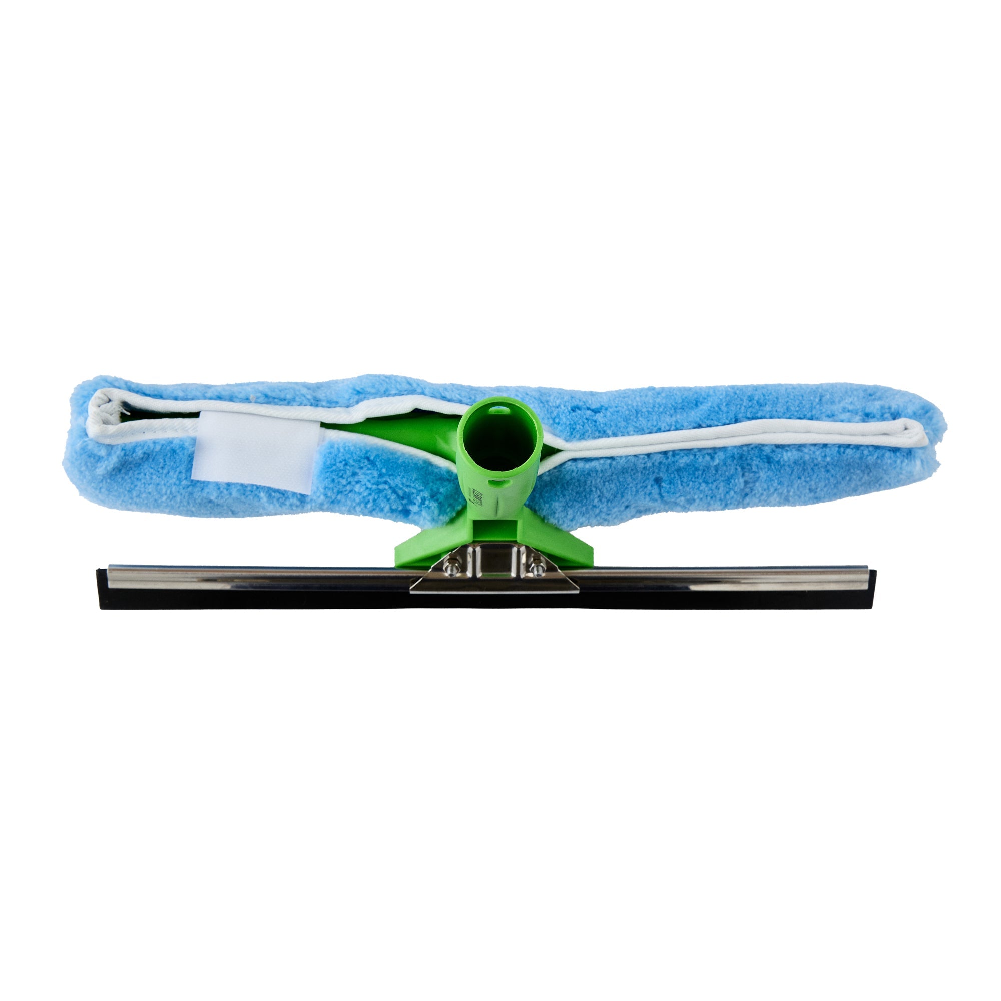 Clean Tek Professional Blue Synthetic Window Squeegee - with Strip Washer Sleeve, T-Bar Handle - 15" - 1 count box