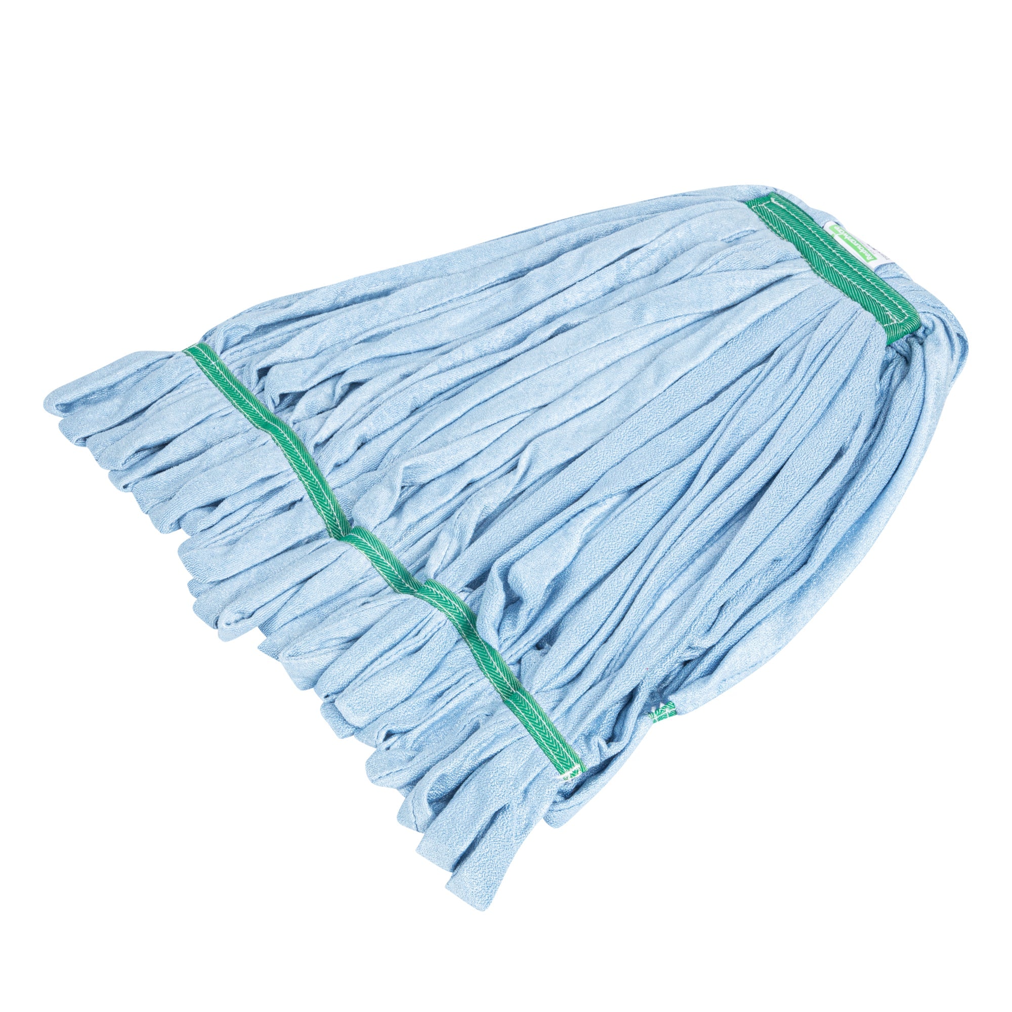 Clean Tek Professional 24 oz Blue Microfiber Heavy Duty Wet Mop Head - with 1 1/4" Headband- 1 count box