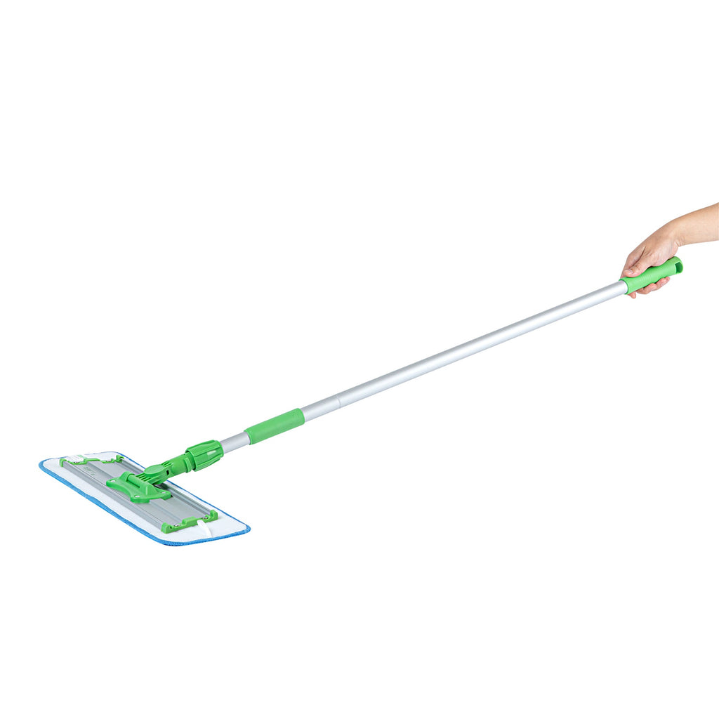 Clean Tek Professional Green Microfiber Mop - with Wet Mop Pad - 19 3/4" - 1 count box