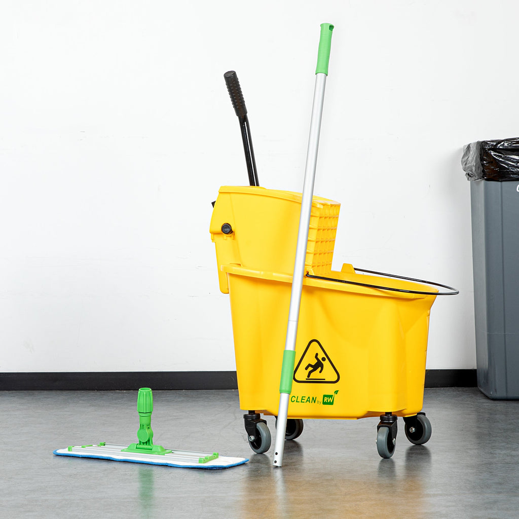 Clean Tek Professional Green Aluminum Telescopic Mop Handle - 60" - 1 count box