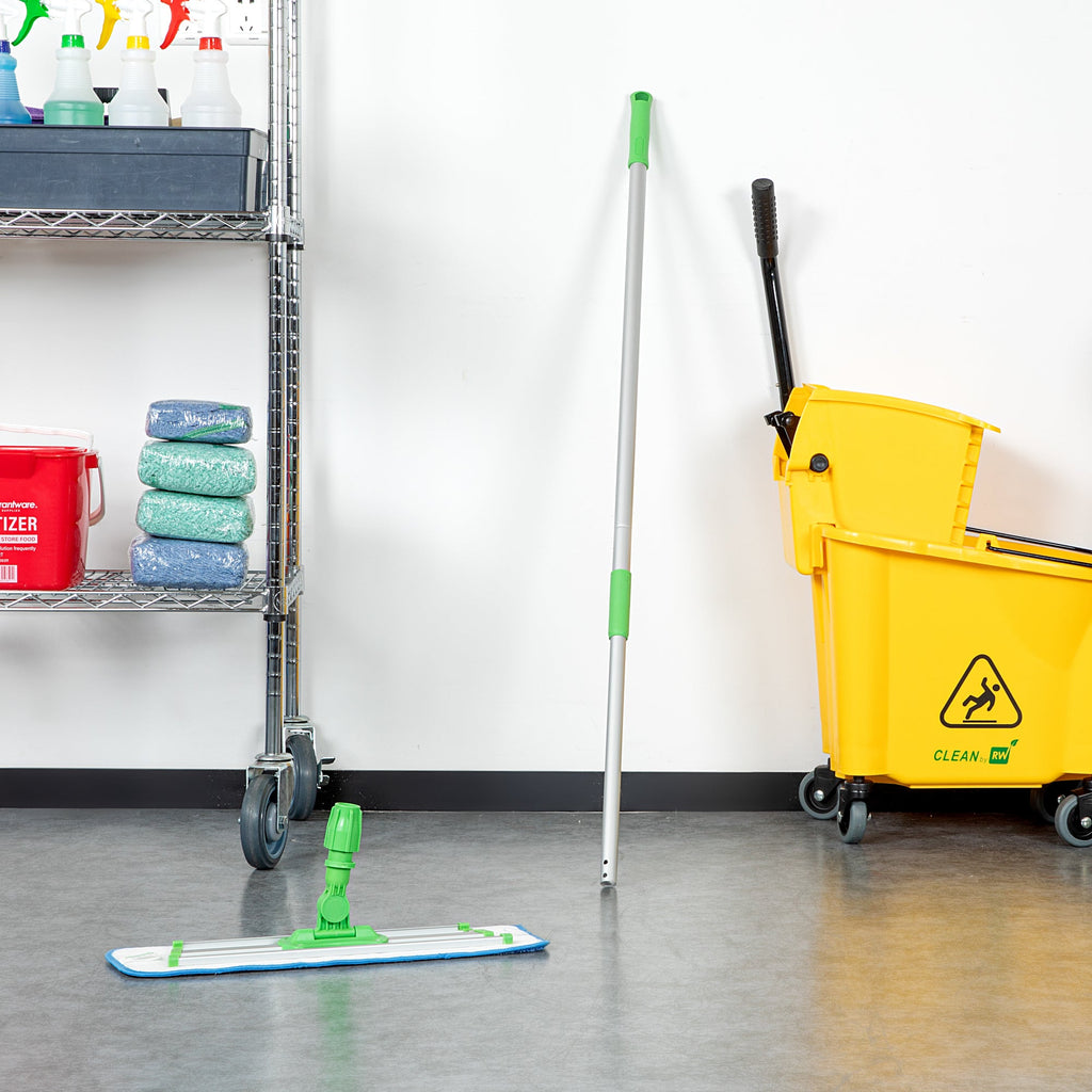 Clean Tek Professional Green Aluminum Telescopic Mop Handle - 60" - 1 count box
