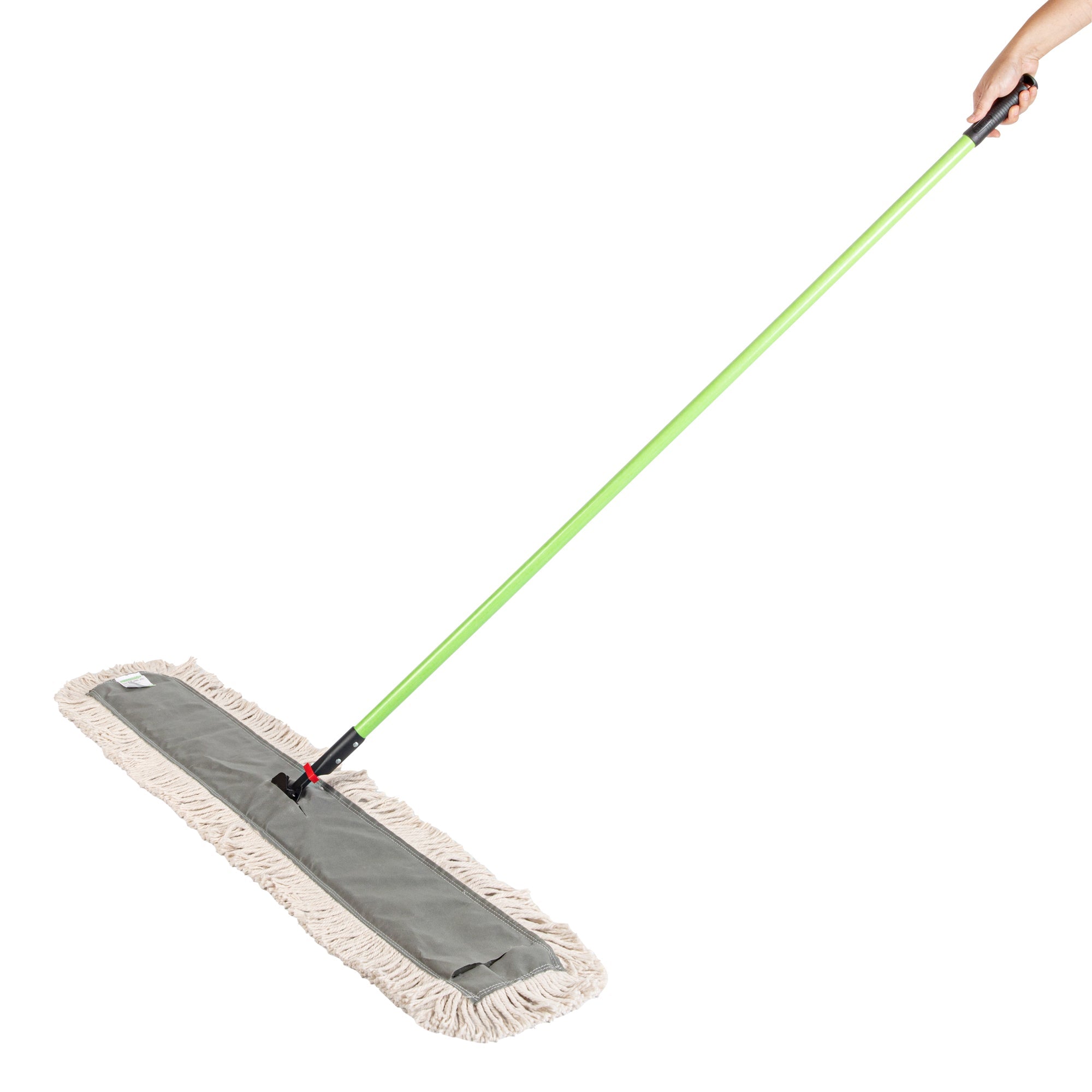 Clean Tek Professional Cotton Dust / Dry Mop - with 64" Handle - 48" x 5" - 1 count box