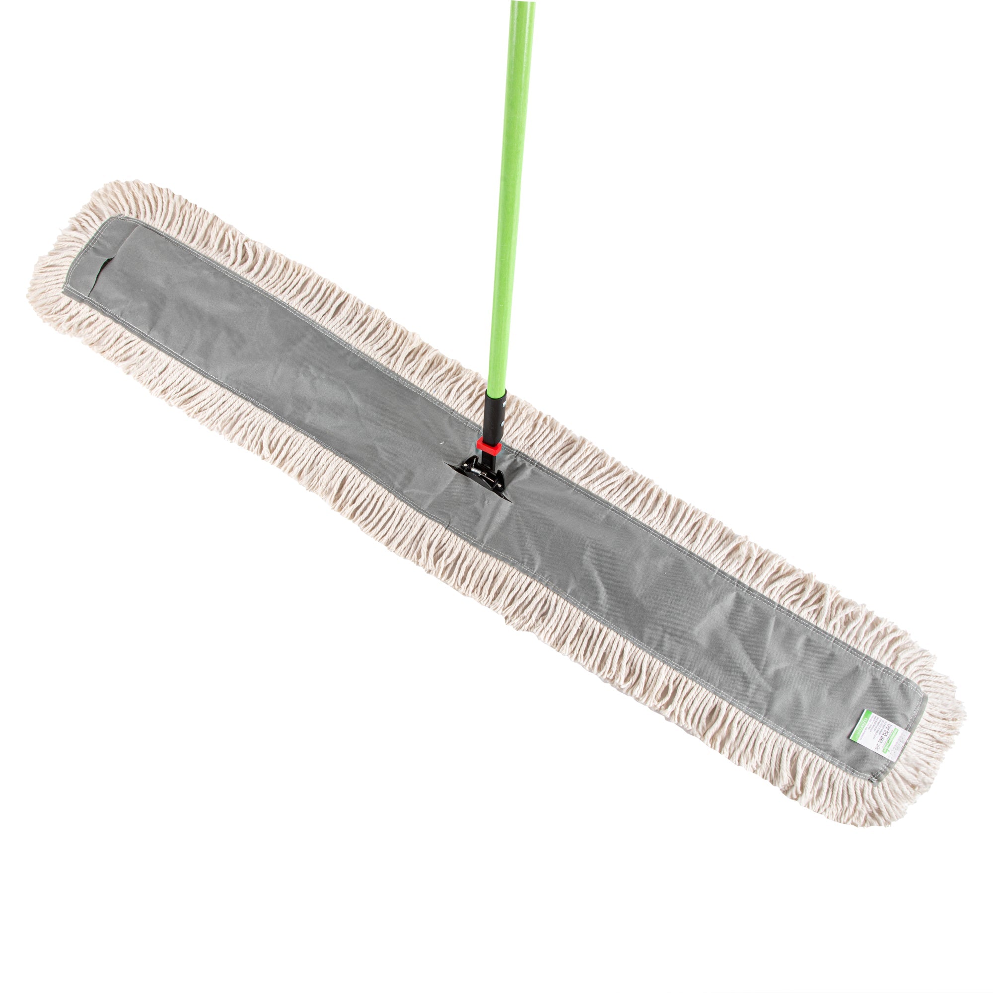 Clean Tek Professional Cotton Dust / Dry Mop - with 64" Handle - 59 3/4" x 5" - 1 count box