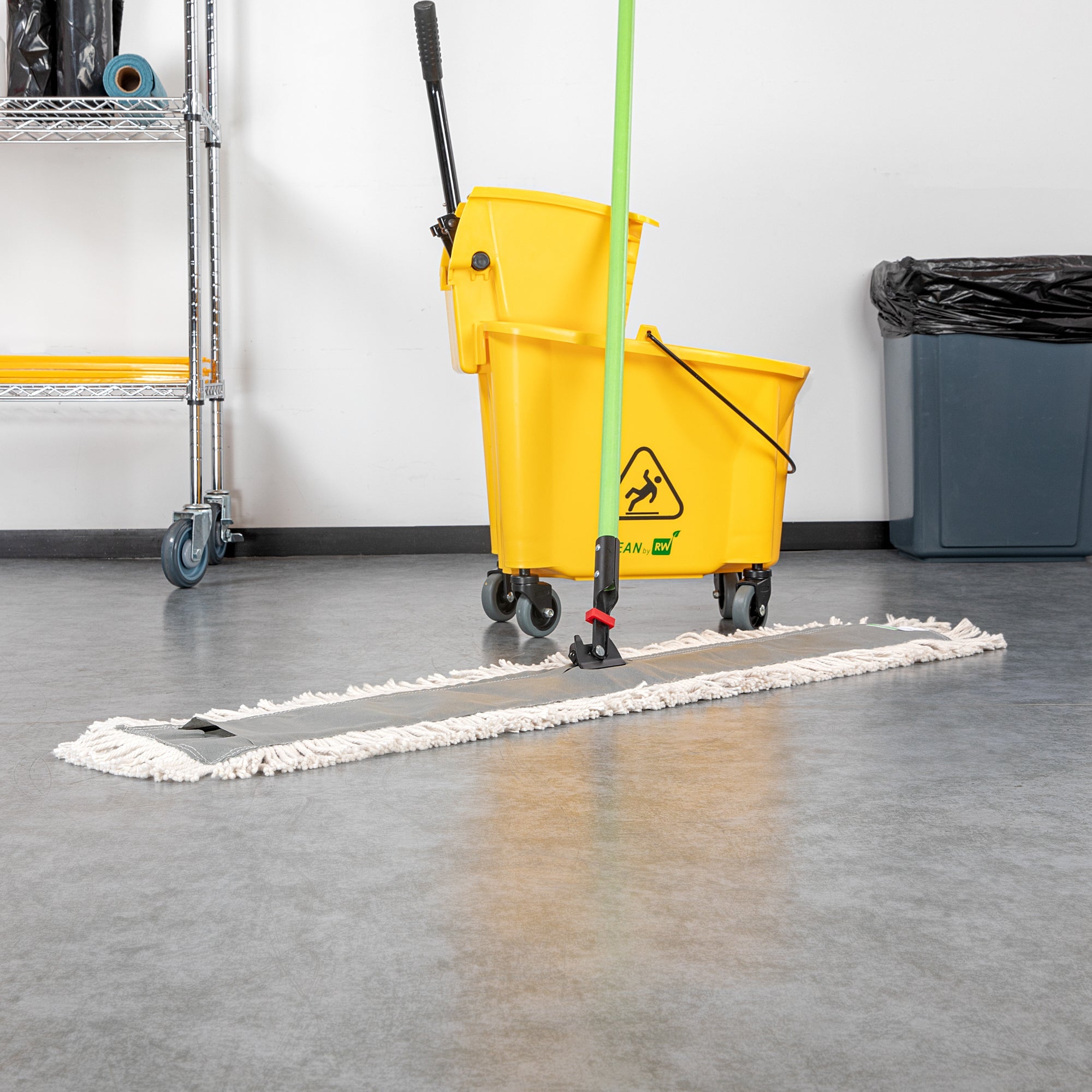 Clean Tek Professional Cotton Dry Dust Mop Head - 48" x 5" - 1 count box