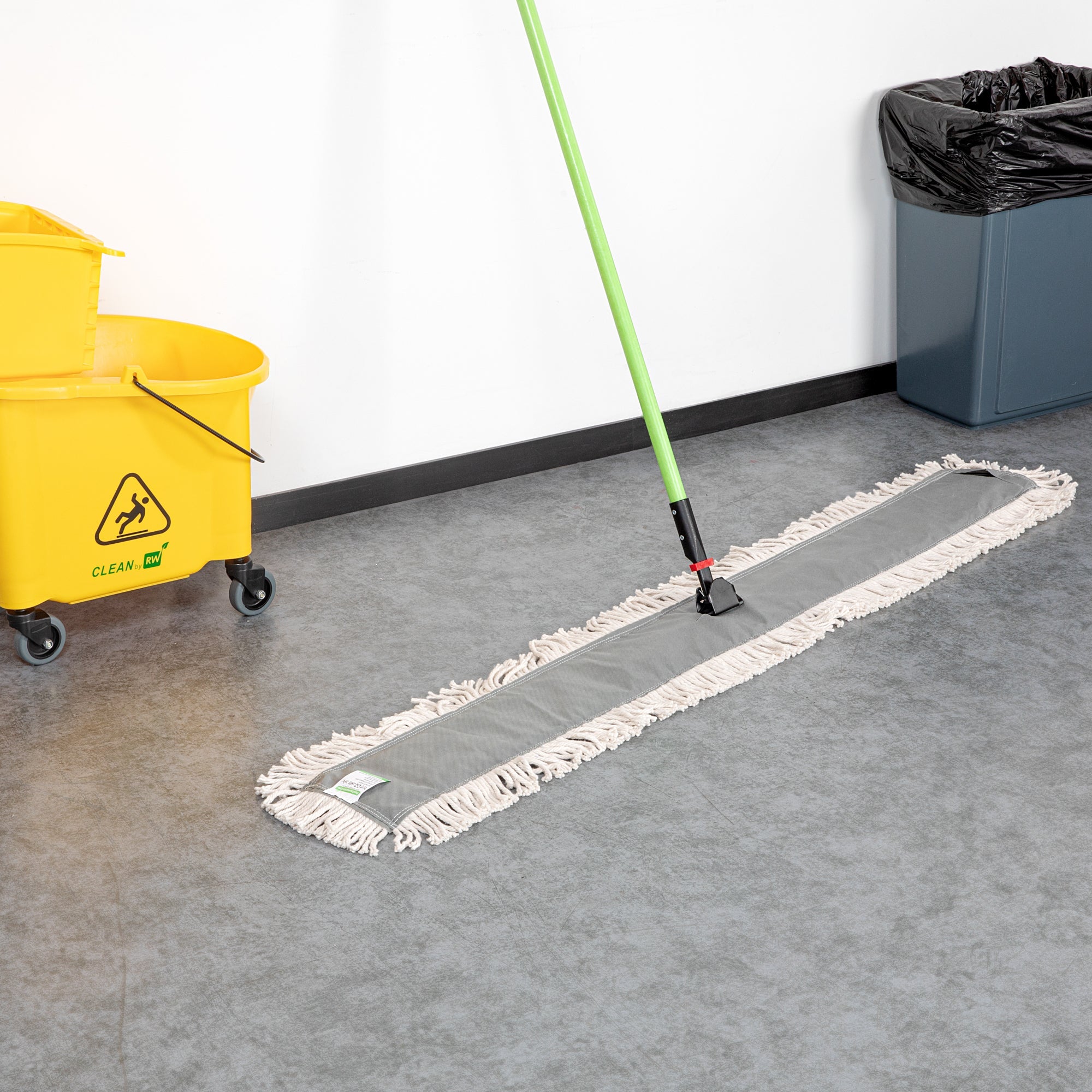 Clean Tek Professional Cotton Dry Dust Mop Head - 59 3/4" x 5" - 1 count box