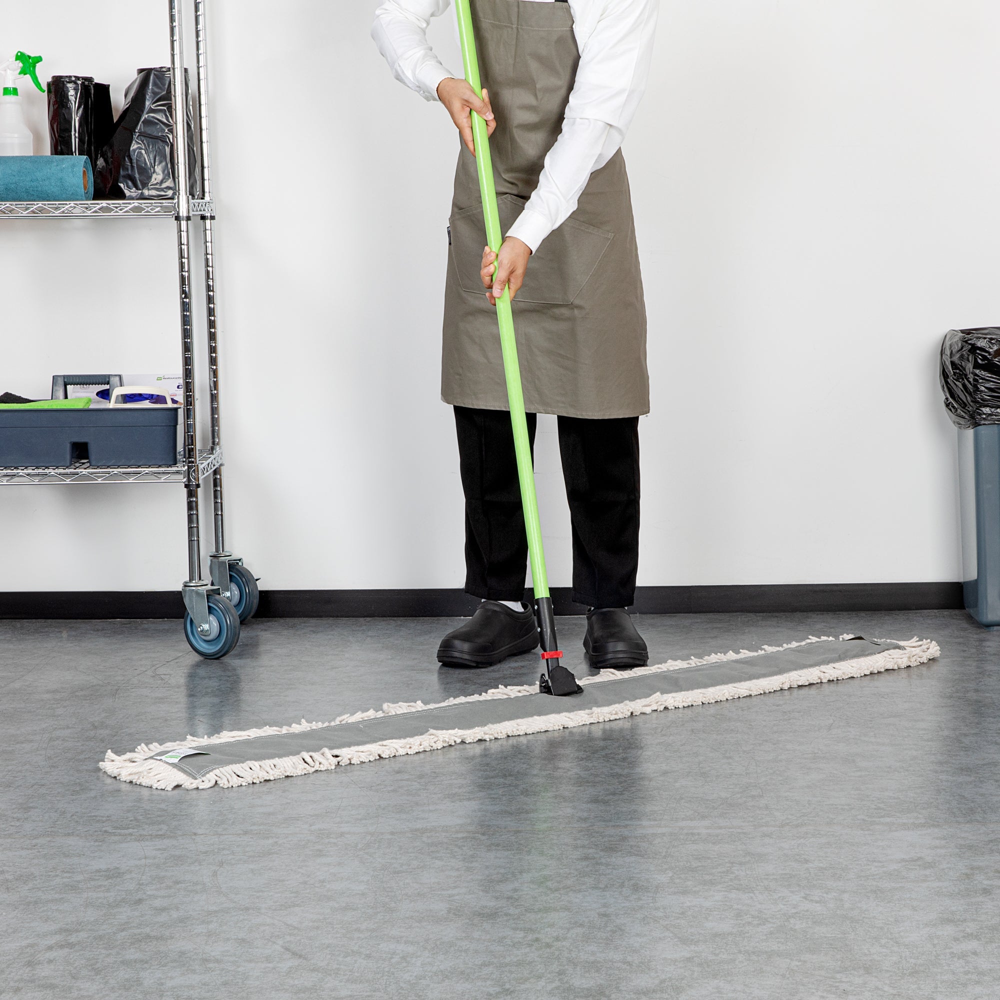 Clean Tek Professional Cotton Dry Dust Mop Head - 59 3/4" x 5" - 1 count box
